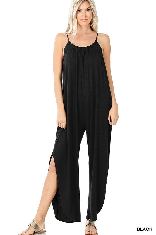 Jumpsuit With Side Slits Jumpsuit With Side Slits Jumpsuit & Romper The Shop Room