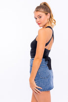 Ribbed Knit Cami Featured in a Cropped Silhouette Ribbed Knit Cami Featured in a Cropped Silhouette Top The Shop Room