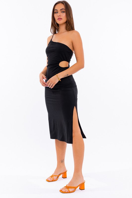 One Shoulder Midi Dress One Shoulder Midi Dress Dress The Shop Room