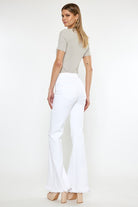 High Rise White Flare Jeans High Rise White Flare Jeans Pants The Shop Room